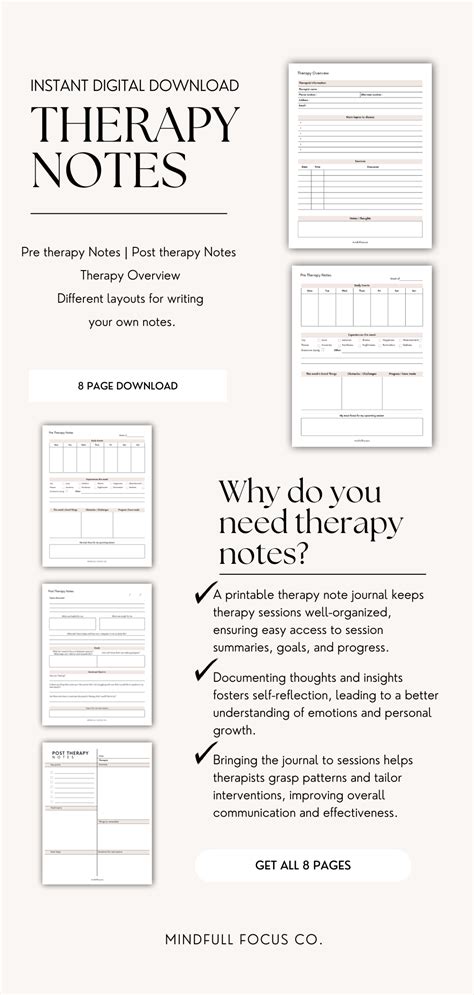 Our Pre And Post Therapy Notes Are Great Tools For Anyone Who Wants To