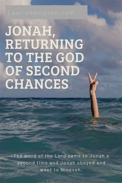 Jonah Returning To The God Of Second Chances Jonah Bible Study