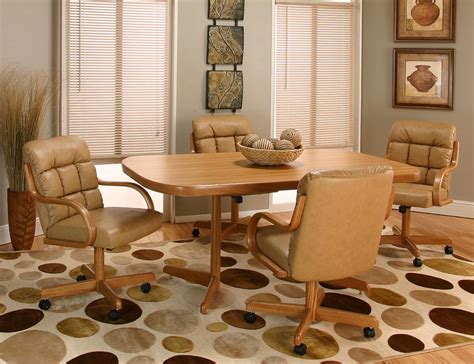 Leather vinyl cross beige kitchen chairs with. CRAMCO BUFF POLYURETHANE SWIVEL TILT CASTER 5PC SET ...
