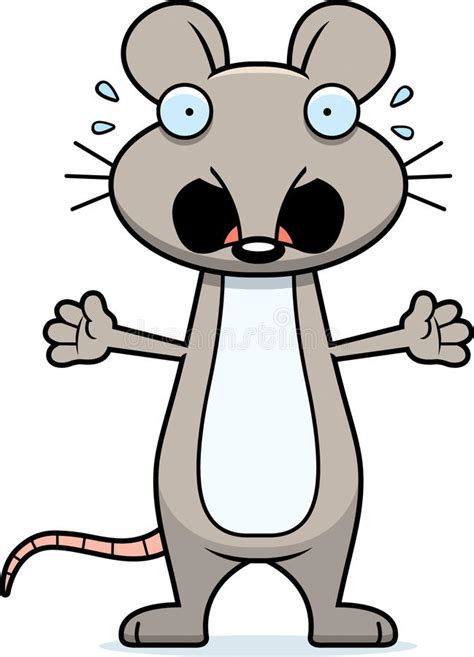 Scared Cartoon Mouse Stock Vector Illustration Of Panic 47479769