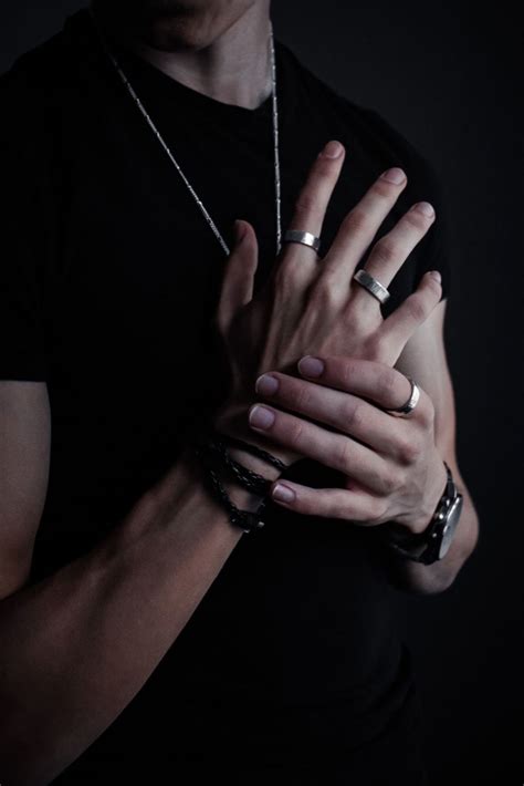 Men’s Jewelry Hands With Rings Hand With Rings Men Hand With Ring