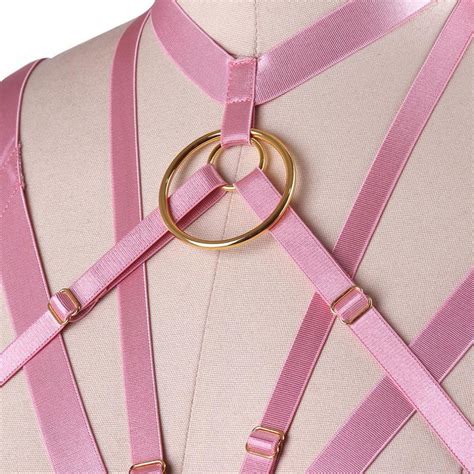 Satin O Ring Harness Bondage Bdsm Pink Kink Fetish Ddlg Playground