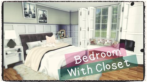 Sims 4 Bedroom With Closet Build And Decoration Dinha
