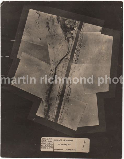 Shallufa Airfield Egypt 1919 Raf 32 Squadron Aerial Mosaic Photo M251