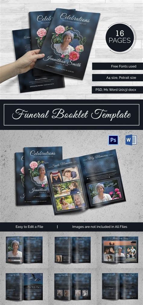 19 Funeral Booklet Templates Psd Ai Vector Eps