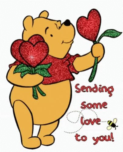 Sending Love Sending Love To You Gif Sending Love Sending Love To You Winnie The Pooh Gif S