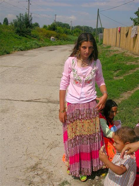 Gypsy Rrom Near To The Social Center Roman Romania A Photo On