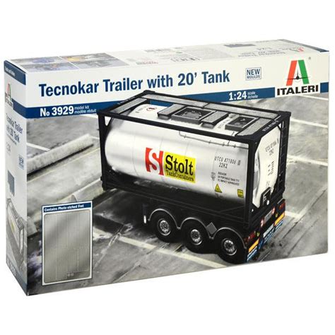 Italeri 1 24 Tecnokar Trailer With 20 Tank