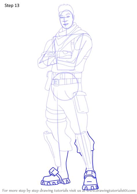 Learn How To Draw Trooper From Fortnite Fortnite Step By Step 30378