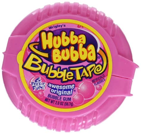 Hubba Bubba Gum Awesome Original Bubble Gum Tape 2 Ounce Pack Of 6
