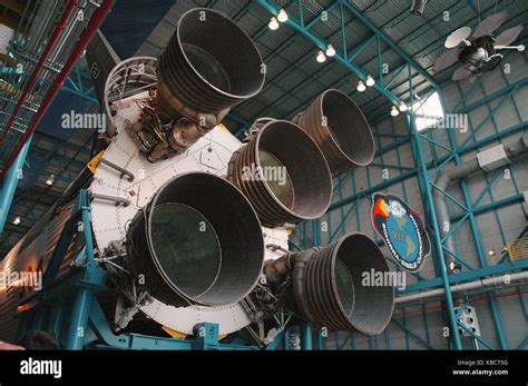 Saturn V Rakete Im Kennedy Space Center Florida USA Stockfotografie