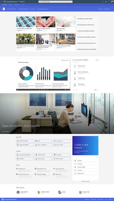 Examples Of Sharepoint Intranet Sites Designs