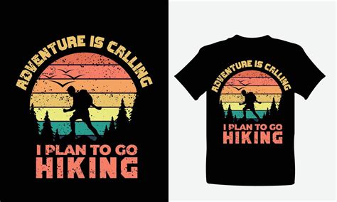 hiking t shirt design or retro tshirt design 14530938 vector art at vecteezy