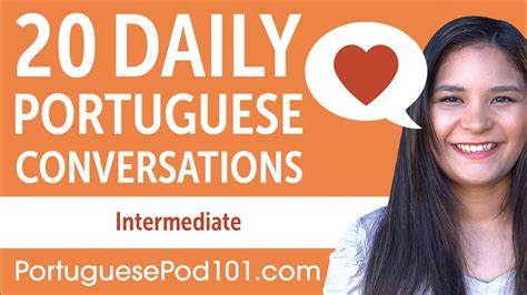 20 Daily Portuguese Conversations Portuguese Practice For