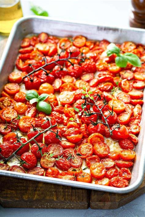 Garlic Roasted Cherry Tomatoes Recipe The Novice Chef