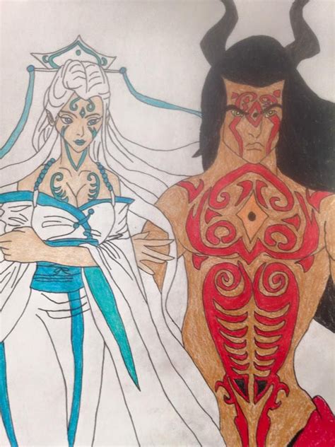 Raava And Vaatu In Their Humanized Forms From The Legend Of Korra