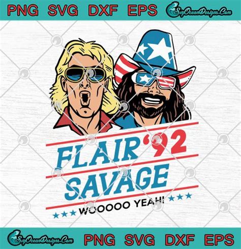 Funny Ric Flair 92 Savage Woo Yeah Svg Png Eps Dxf Cricut File