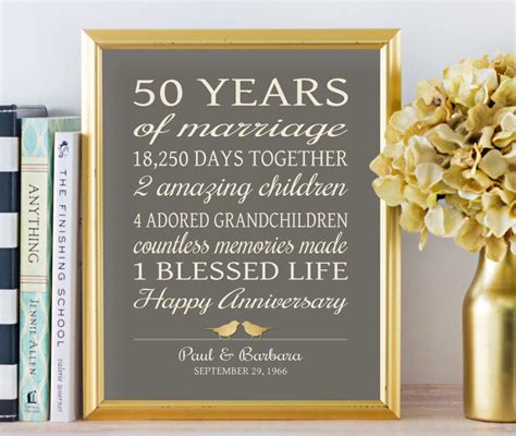 We did not find results for: 50th Anniversary Gift for Parents Golden Anniversary ...