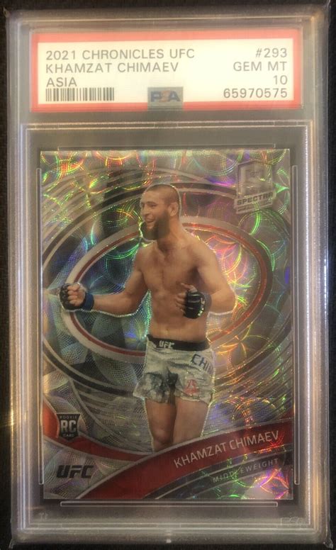 Panini Chronicles Ufc Spectra Asia Khamzat Chimaev Rc For