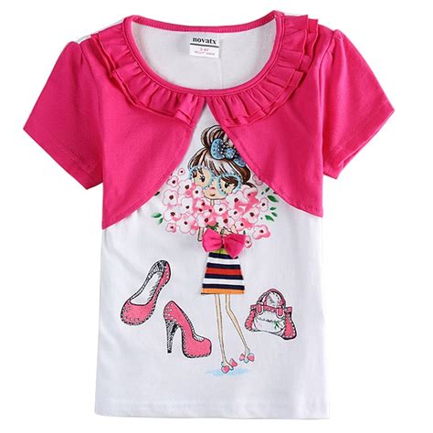 Brand Girl T Shirtrose Red White Kids T Shirtchildren T Shirtst