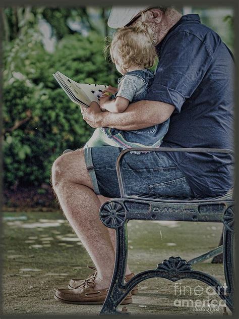 Grandpa Reading Digital Art By Sandra Clark Fine Art America