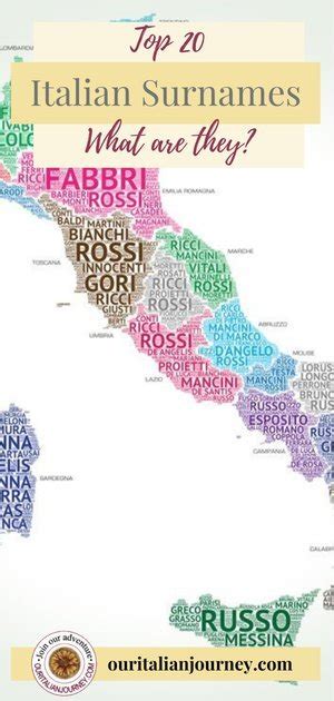 Top 20 Italian Surnames What Are They Our Italian Journey