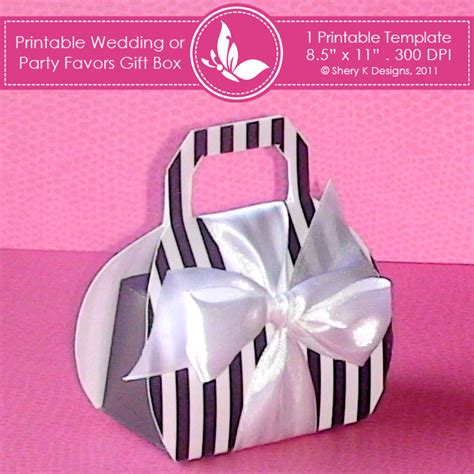 9 Best Images Of Free Printable Wedding Favor Boxes Templates Free