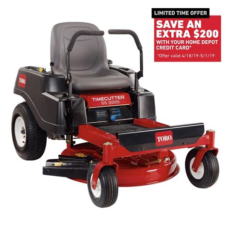 toro timecutter ss3225 32 in 452cc gas zero turn riding mower with smart speed 74710c the
