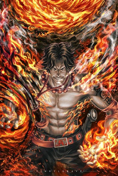 Ace is a character from one piece. Jual POSTER FIREFIST Ace - One Piece di lapak Vinrylgrave Artstore vinrylgrave