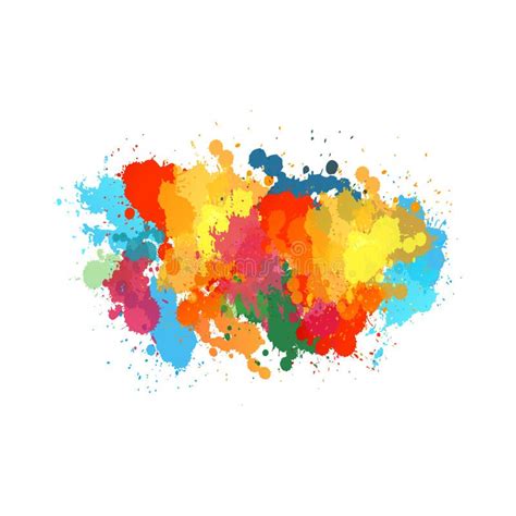 Vector Watercolor The Colors Of The Rainbow Colorful Vector