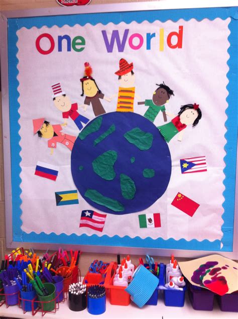 All Around The World Bulletin Board Cypress Ranch High School Preschool