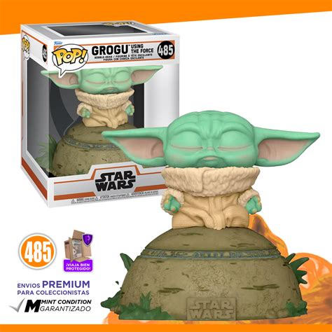 Funko Pop Star Wars Original Baby Yoda Grogu Usando Fuerza 485