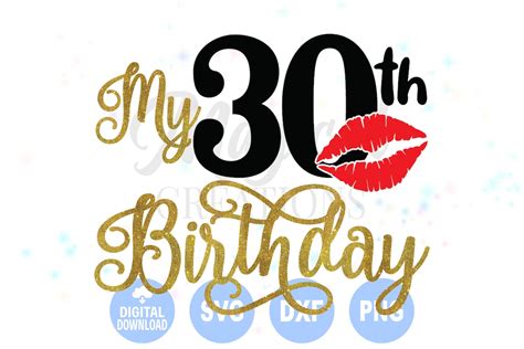 My 30th Birthday Svg My 30th Birthday Its My Birthday Etsy