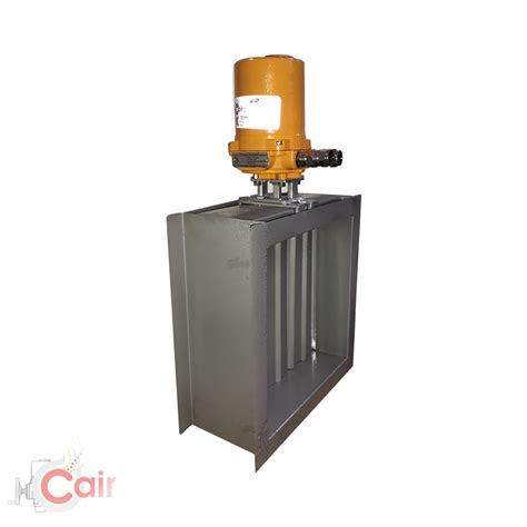 Motorised Multi Louver Damper With Electrical Actuator Cair Euromatic