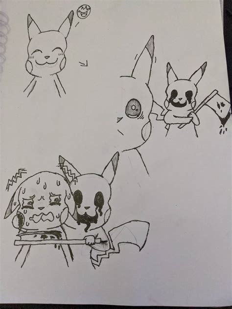 Nightmare Pikachu By Kirbshy On Deviantart