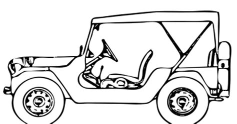Mewarnai Gambar Mobil Jip - GAMBAR MEWARNAI HD