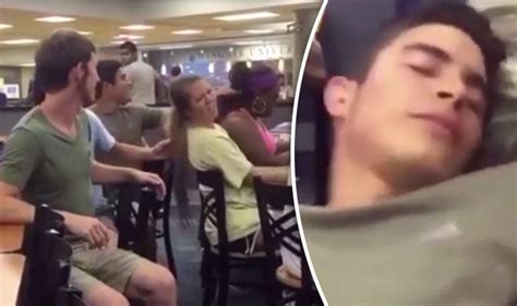 Cruel Prankster Pulls Womans Hair But Suffers Instant Karma Life Life And Style Uk