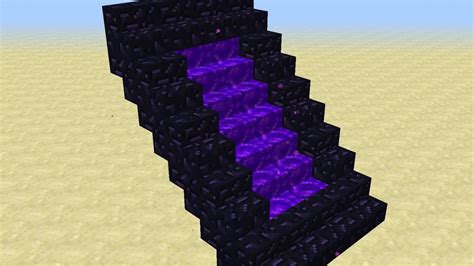 Stair Nether Portal In Minecraft Youtube