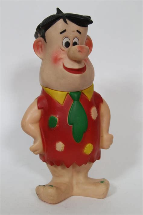 Vintage Fred Flintstone Rubber Toy Hanna Barbara 1960s Flintstones Vintage Goofball