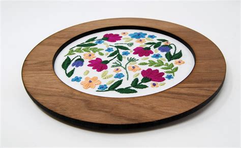 Wood Embroidery Hoop Frame Roundcircle Decorative Display Etsy Australia