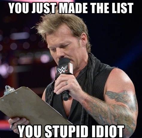 #savage memes (censored to stay within ig's rules) naughty & racy topics! Chris Jericho | Wwe memes, Wrestling memes, Super funny