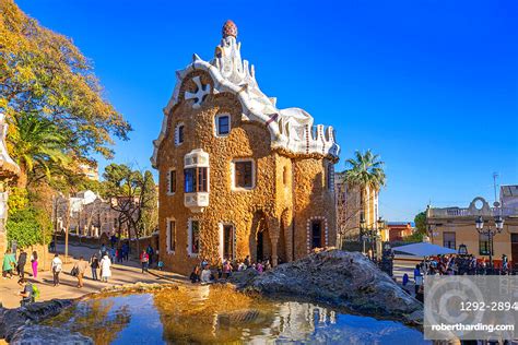 Antoni Gaudi Park Guell Unesco Stock Photo