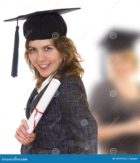 Young Woman Holding Graduate Diploma Stock Photo Image Of Graduate