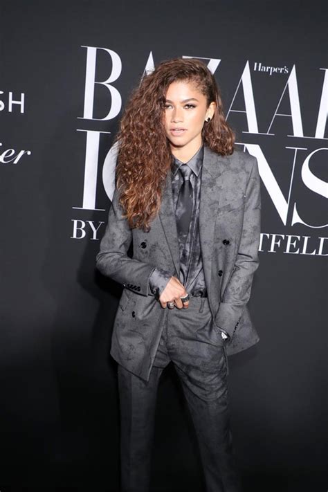 Zendaya In Berluti At Harpers Bazaar Celebrate Icons By Carine