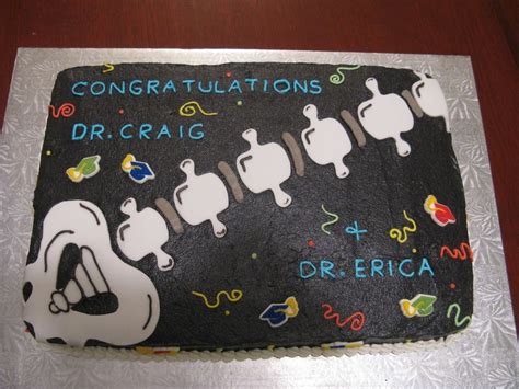 Chiropractic Grad Graduation Slab Cake Graduation Cakes Baby Cake
