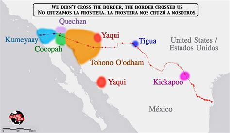 Mexican Border Crossing Map