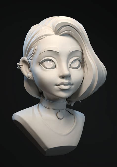 artstation girl zbrush character 3d model character female character design character