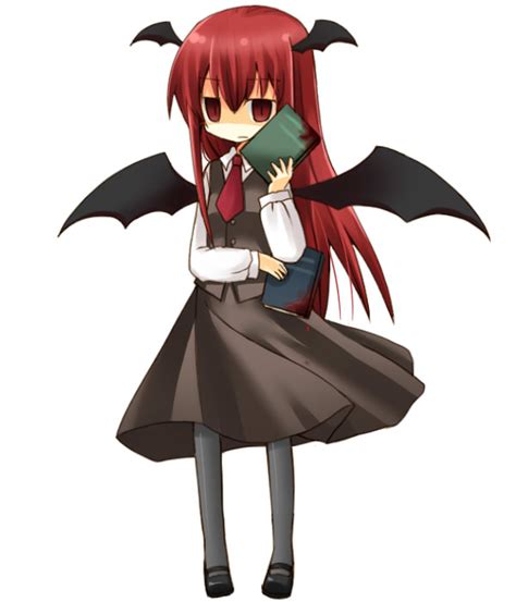 Safebooru Blood Book Demon Girl Head Wings Headwings Koakuma Long