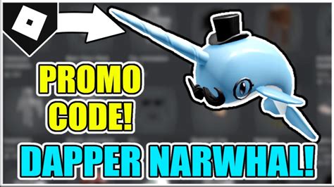 Promo Code How To Get Dapper Narwhal Shoulder Pal Roblox Youtube