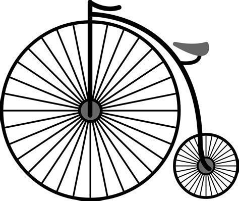 penny farthing black white clipart panda free clipart images